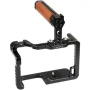 CAMVATE Full Cage Rig With Top Handle & 2 Shoe Mounts For Panasonic GH5