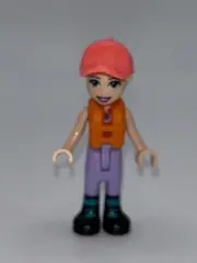 Lego Friends Stephanie - Lavender Sailing Outfit, Coral Cap,