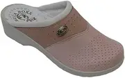 [Dr.Punto Rosso] Dr Punto Rosso O511 Clog Mules Comfort Shoes Slippers Women, Pink