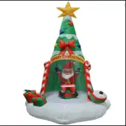 6 FT CHRISTMAS INFLATABLE SANTA IN CHRISTMAS TREE