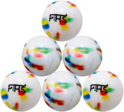 Field Hockey Ball Shiny Smooth Multicolored for Practice Training Balls Six Pack