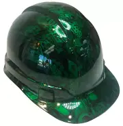 Custom Hydro Dipped Hard Hat Ridgeline Cap Style Kandy Green Gambler