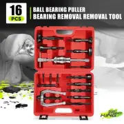 Universal 16PC 45# Steel Blind Hole Bearing Puller Set Pilot Bushes Extractor