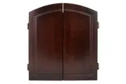 Dart Board Cabinet Case Hand Made Timber Wooden Cherry