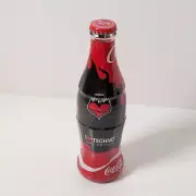 Vintage 2004 Small COCA COLA Bottle From Belgium I Love Techno Enjoy The Chill