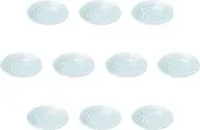 Set of 10, Nami no Mai Ripple 7.5 Plates, 9.3 x 1.7 inches (23.7 x 4.4 cm), Medium Plate, Setomonohonpo