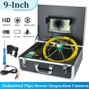 9 Inch Pipe Inspection Camera IP68 Waterproof Drain Pipe Sewer Inspection Camera