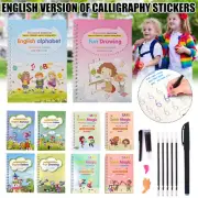 Reusable Magic English Handwriting Copybook Student Practice Writing Drawing Kit