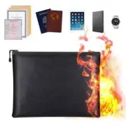 Portable Fireproof Waterproof Document Envelope File Folder Cash Pouch Money Bag