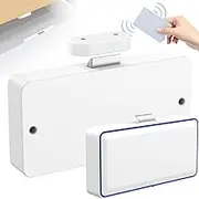 Hidden Smart Cabinet Lock Electronic Cabinet Lock Drawer Lock No Drill Invisible keyless Cabinet Lock with IC Cards High Security Anti-Theft Drawer Locker Keyless Cabinet Lock for Drawer Cabinet