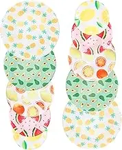 10Pcs Cloth Bowl Cover Reusable Fabric Bowl Cover Elastic Food Bowl Cover Portable Bowl Top Cover Food Storage Bowl Cover for Party Picnic Home Travel (Fruit)