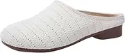 Comfy Cushion Slippers for Women Women's Outdoor Wear One Foot Closed Toe Half Slip Sandals Thong Slippers for Women Memory Foam