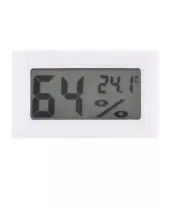 Mini Digital Thermometer Hygrometer White