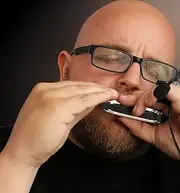 "THE FEATHER SOUL" HARMONICA MIC (HANDS FREE) with FLEXIBLE