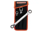 Bahco - Reversible Ratchet Spanners Set 3 Piece 8 - 19mm - S4RM/3T