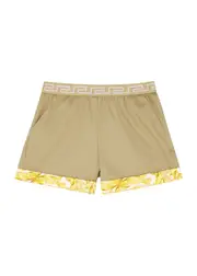 Versace Kids Logo-print Cotton Shorts - Beige - 36M (36 Months) 36M (36 months)