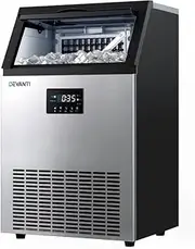 Devanti 60kg Ice Maker Commercial Machine Ice Cube Makers Stainless Steel