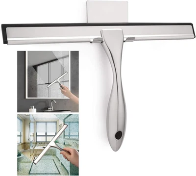 All-Purpose Shower Squeegee for Shower Door Bathroom Window and Car Glass, 14 In