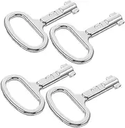 HEALEEP 4pcs Radiator Valve Keys Metal Plumbing Wrench Tools for Old Radiators Essential Water Key for Home Heating System Maintenance and DIY Projects