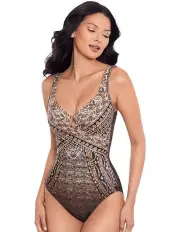 [Miraclesuit Swim] Cappadocia Criss Cross Escape Underwired Shaping Swimsuit in Multi