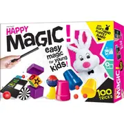 Happy Magic 100 Tricks Magician Show Kids/Family Interactive Play Set 5y+