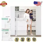 Secure 42-Inch Extra Tall Retractable Gate for Dogs & Babies - Versatile Safety