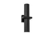 Exterior GU10 Black Up/Down Square Base Single Spot Pillar Light IP65