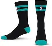For Bare Feet NBA Logoman 2 Stripe Crew Sock Size Extra Large