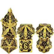 7pcs/set D&D Dice Set Metal Dice Dungeons & Dragons Game Accessories Popular A7