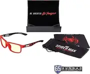 GUNNAR - Spider-Man: Miles Morales Edition Gaming and Computer Glasses - Blocks 65% Blue Light - Enigma, Amber Tint
