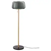 EVEDAL Floor lamp, grey marble, grey