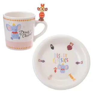 SAMMI 日本迪士尼代購-- 小飛象 DUMBO 陶瓷杯＋ 餐盤 兩入組