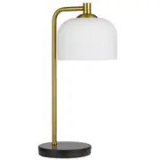 Hoff Table Lamp Antique Gold Opal | Telbix Lighting