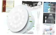 6 Inch Bathroom Exhaust Fan with Light and Switch,Upgraded Powerful Vent