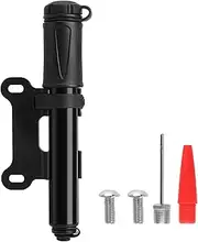 Mini Bike Pump Portable Bicycle Tyre Pump Premium Edition Fits Presta and Schrader Valves High Pressure Psi for Road and Mountain Bmx Bikes Charging Basket Cycling Accessories