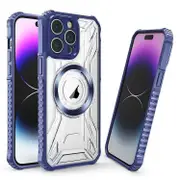 For iPhone 11 Pro Max CD Texture Magsafe Phone Case - Sapphire
