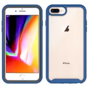MCC Shockproof Bumper Case iPhone 6 Plus / 6s Plus Clear Back Cover Apple [Dark Blue]