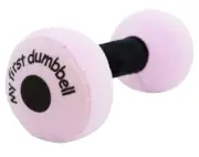 June Garden 6" My First Dumbbell - Plush Baby Rattle Toy