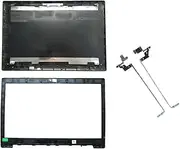 New Compatible for Lenovo Compatible for IdeaPad 320-15 320-15ISK 320-15IKB 320-15AST Rear Lid TOP Case Laptop LCD Back Cover/Bezel Cover (Color : Black A B Hinges)