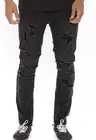 NOVA MEN CRATER SKINNY DESTROYED JEANS