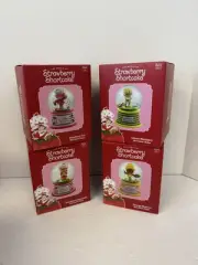 The World Of Strawberry Shortcake & Friends Mini Snow Globe Set Of 4 NEW