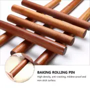 Baking Rolling Pin Wooden Dough Roller Cookie Fondant Plunger Mold Cutter Child