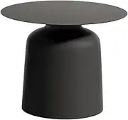Nightstands Nordic Style Creative Home Bedside Table Living Room Dining Room Bedroom Bedside Small Round Table Creative Round Side Table Bedside Tables (Color : Black)