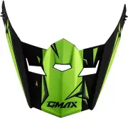 Gmax Youth Mx-46Y Unstable Visor Matte Black/Green Ys-Yl