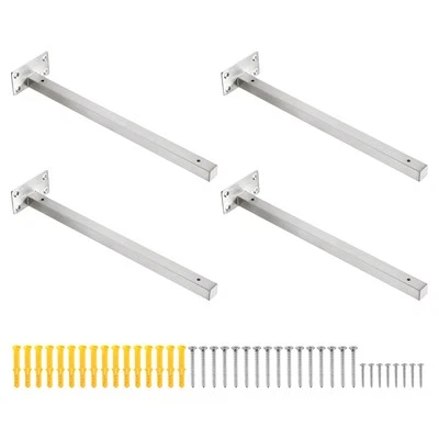 Floating Shelf Bracket,4 Pack 14 Inch Hidden Wall Mounted Shelf Supports
