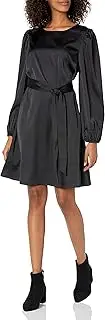 [The Drop] Women's @shopdandy Belted Silky Stretch Dress