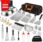 34PCS Griddle Accessories Kit Flat Top Grill Spatula Basting Cover Scraper Outdo