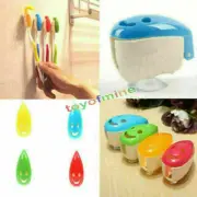 4X Portable Home Bathroom Smile Face Toothbrush Holder Cover Case Suction Cup