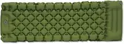 PKRANZYHKAL Air Mattress Queen with Built-in Pump, Inflatable Mattress, Blow Up Bed, 8cm Thick, Waterproof, Lightweight, Perfect for Camping, Beach, Outdoor, 76.77"x25.59"x3.15",Olive DRAB,Set of 4