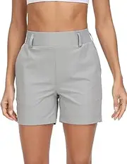 [VAYAGER] Women's Lightweight Hiking Cargo Shorts Quick Drying Travel Athletic Golf Summer Shorts with Zipper Pockets